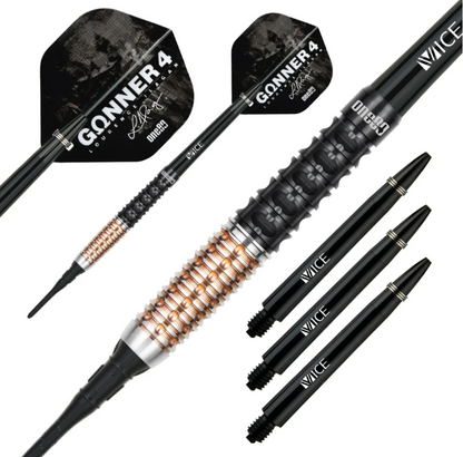 One80 Gunner 4 Softdart 20.5g - Black&Rosegold