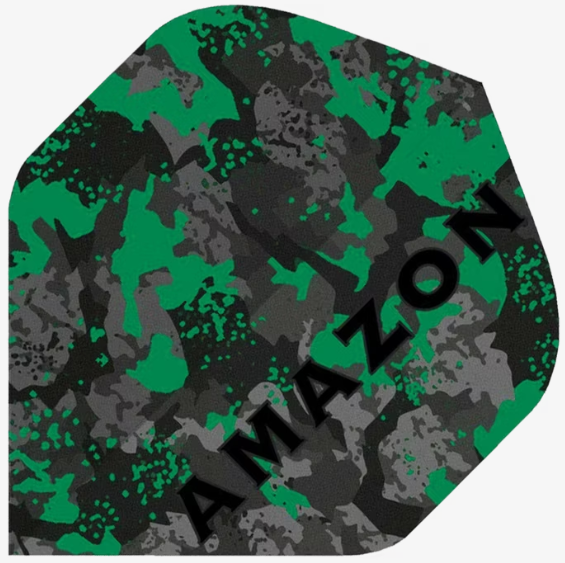 Amazon Dart Flights - 100 Micron No2 - Camo grün