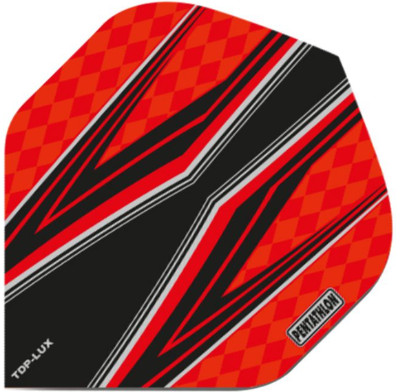 Pentathlon TDP-Lux Dart Flights - Vision Black Centre - No2 rot