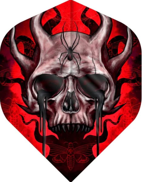 Designa Horror Show Dart Flights - No2 - Std - Horned Skull