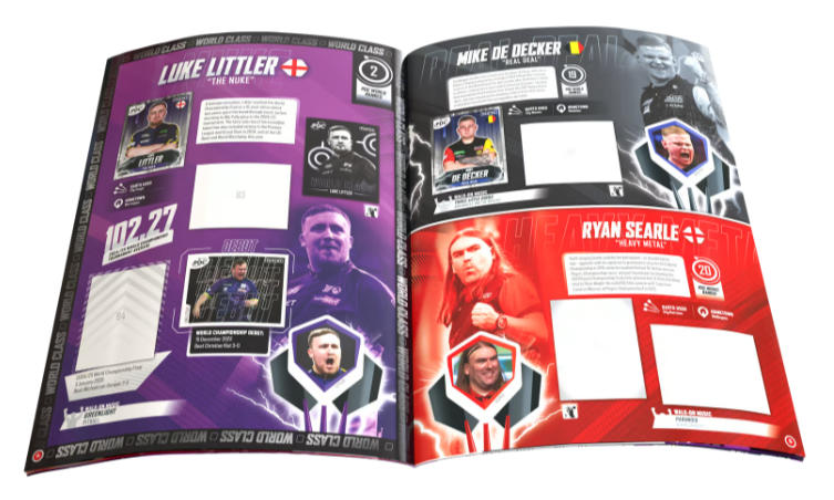 Panini PDC World Darts Championship 2025/26 - Official Sticker Softcover Sammelalbum