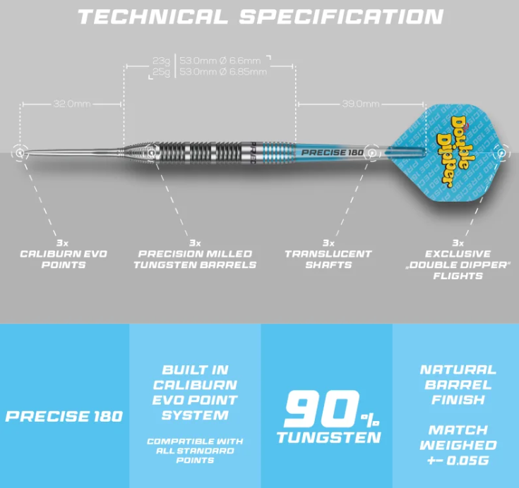 Precise180 Bela Steeldart