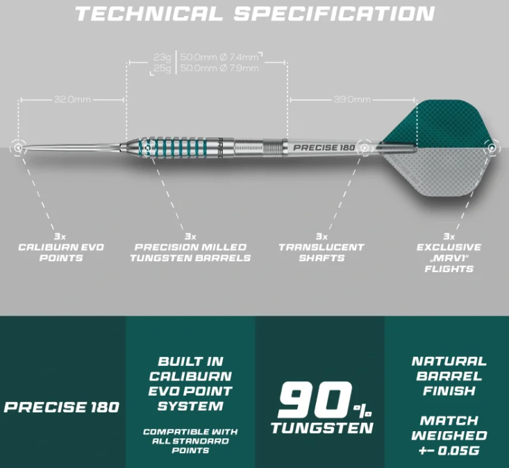 Precise180 MRV1 Steeldart