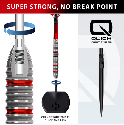 Harrows Damon Heta Series 4 Quick Point Steeldarts
