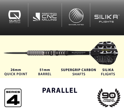 Harrows Dave Chisnall Chizzy Series 4 Quick Point Steeldarts
