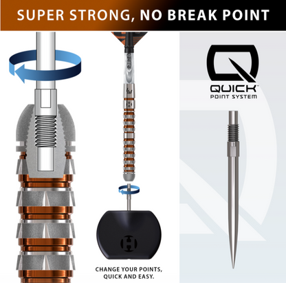 Harrows Luke Woodhouse Series 3 Quick Point Steeldarts