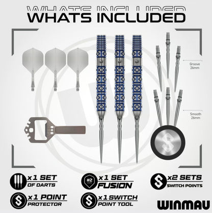 Winmau Lunaris Parallel Switch Point Steeldarts