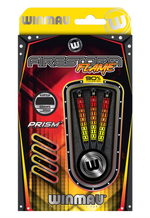 Winmau Firestorm Flame parallel 90% Softdarts 20g