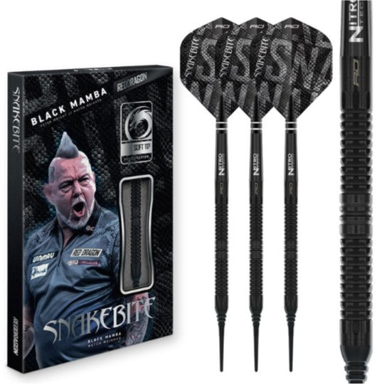 Red Dragon Peter Wright Black Mamba 20g Softdart