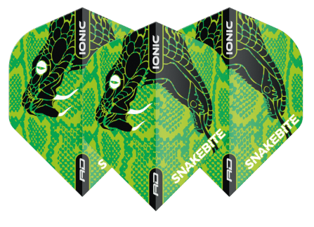 Red Dragon Peter Wright Flights - Hardcore Ionic Snakebite Green Head