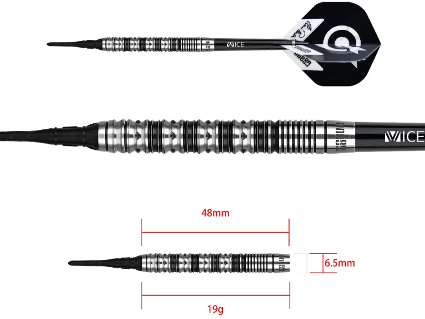 One80 Elmar Paulke Dart V2 19g Softdart