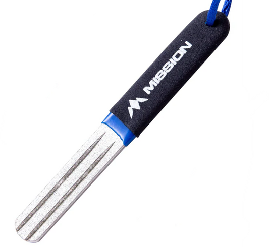 Mission Diamond Point Sharpener - Large - Blue