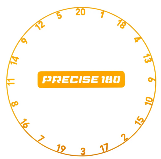 Precise180 Zahlenring - Tiger Orange