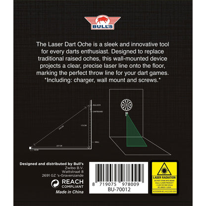 Bull's Green Laser Oche - Abwurflinie