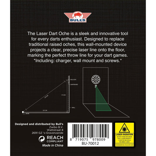 Bull's Green Laser Oche - Abwurflinie