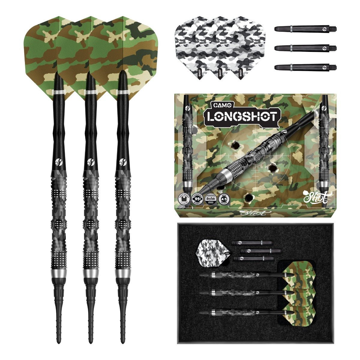Shot Camo Longshot 20 gr 95% Softdart