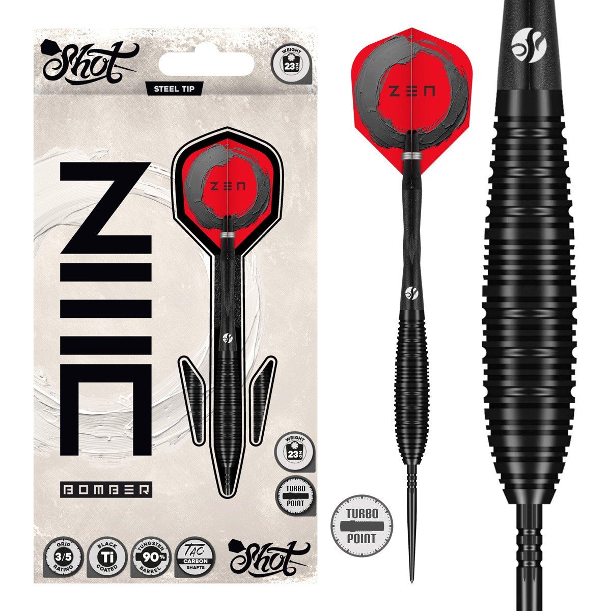 Shot Zen Bomber 90% TP Steeldart
