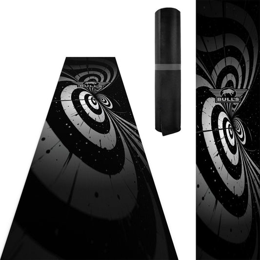 Bulls Illusion Carpet Dartmat Black/White| 241x55 cm