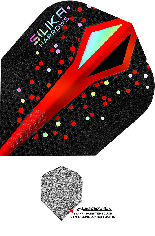Harrows Silika Colourshift rot No.6 Flights