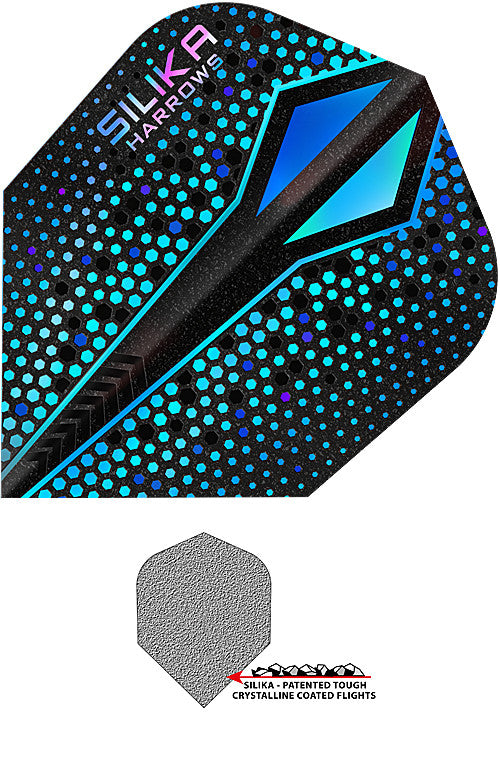 Harrows Silika Colourshift blau-X Flights