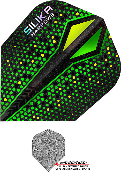 Harrows Silika Colourshift grün-X Flights