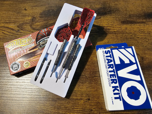 Shot Warrior Kapene 90% Steeldart 24g Steeldart inkl. CALIBURN EVO SYSTEM