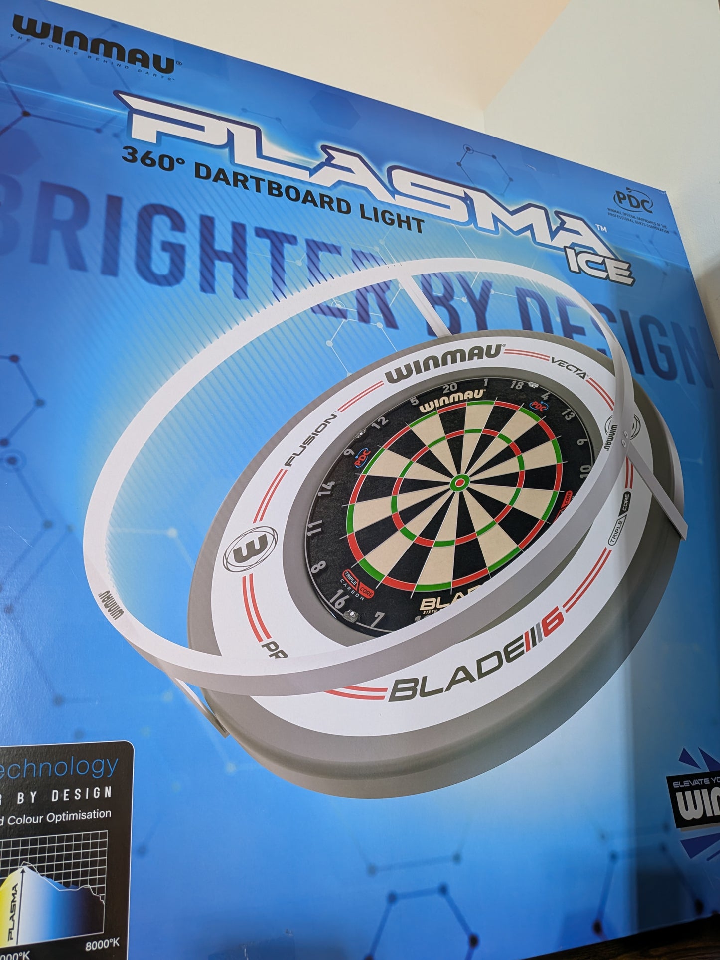 Winmau Plasma ICE Dartboard Beleuchtung
