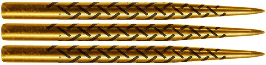 Shot Steeldart Spitzen Warrior Gold Titanium Cinder Grip 35mm