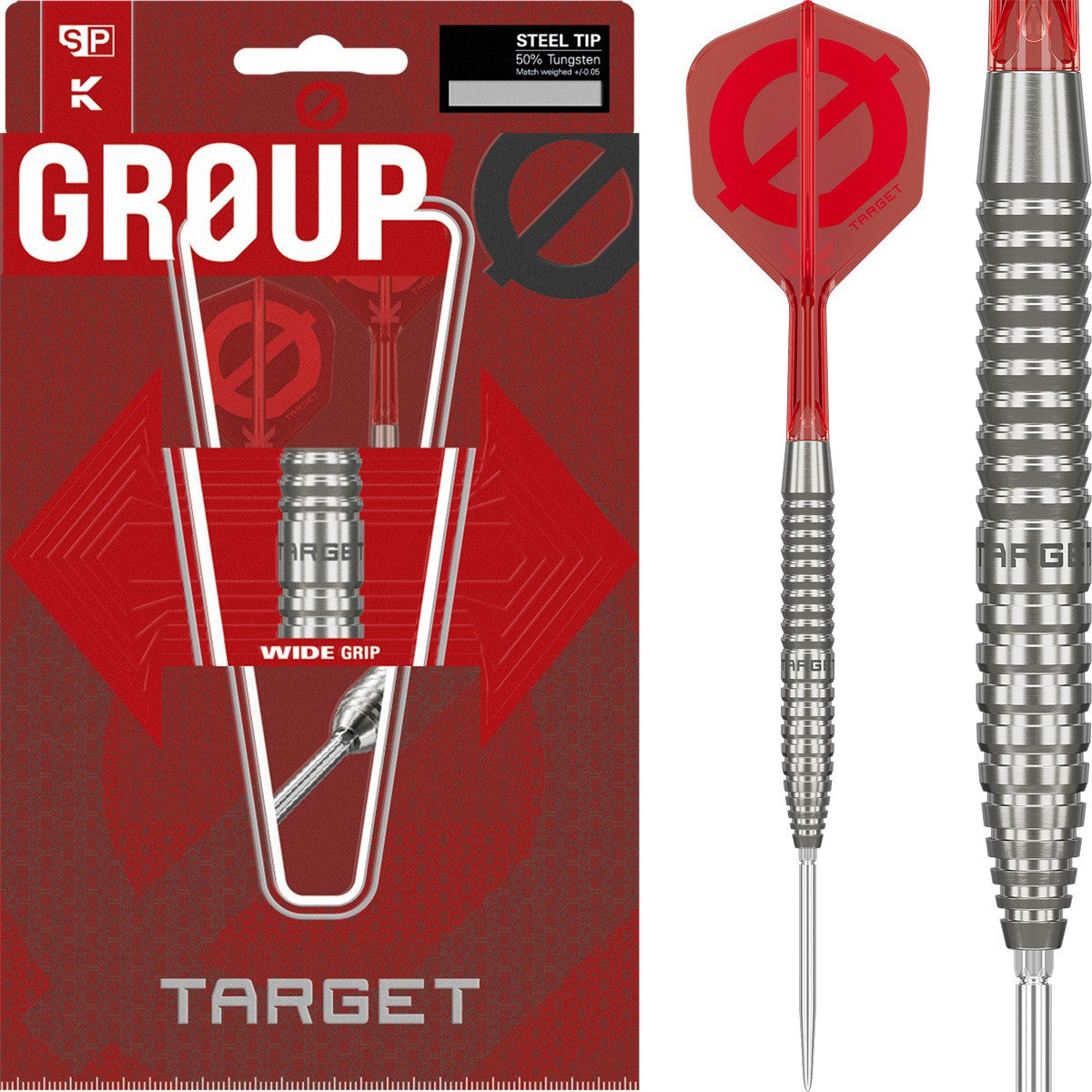 Target GROUP 02 Ø 50% Swiss Point Steeldart