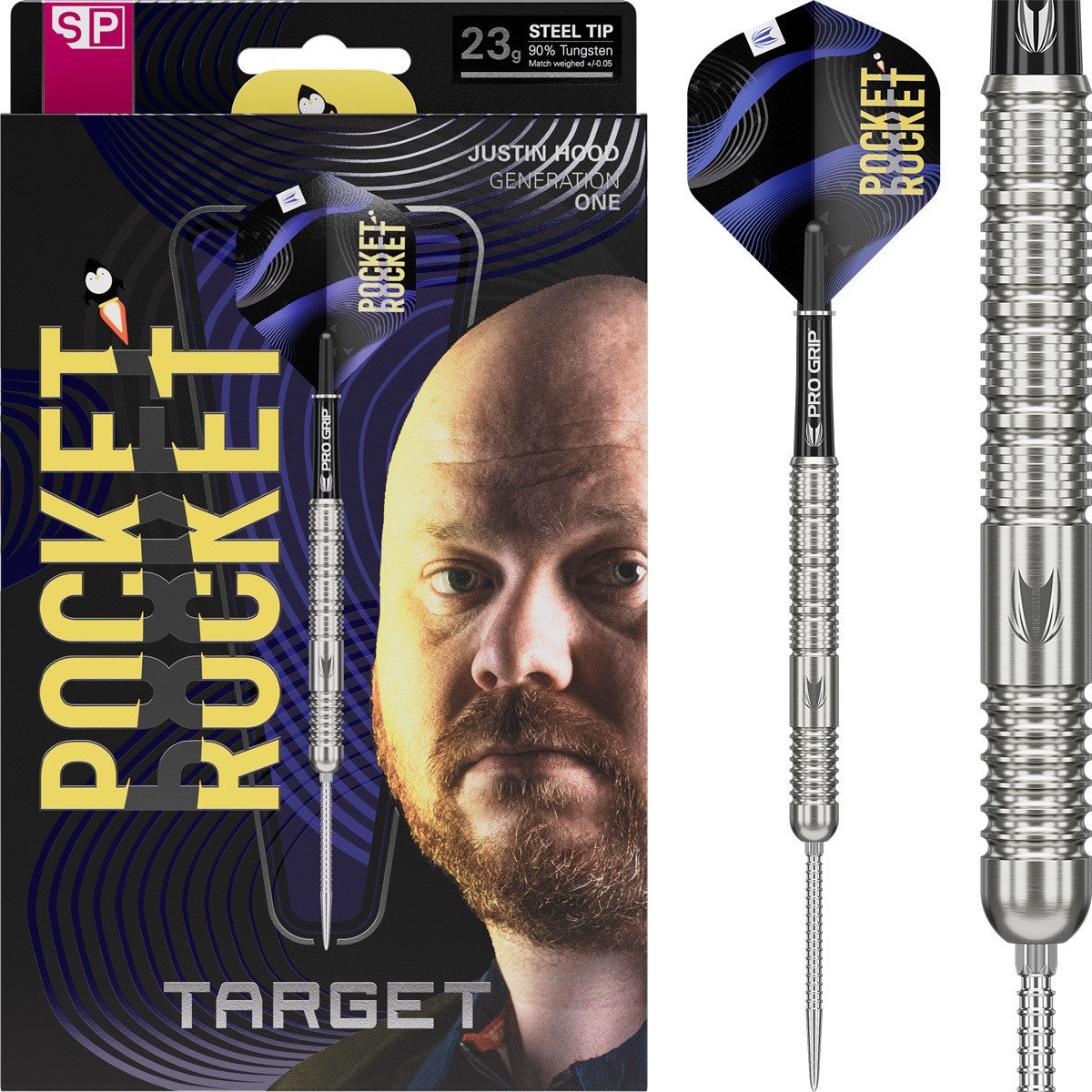 Target Justin Hood 90% 23g Swiss Point Steeldart