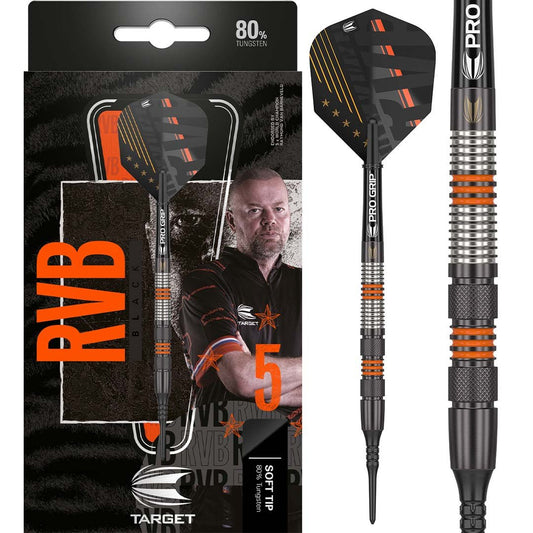 Target Raymond van Barneveld RvB Black 80% 18g Softdart