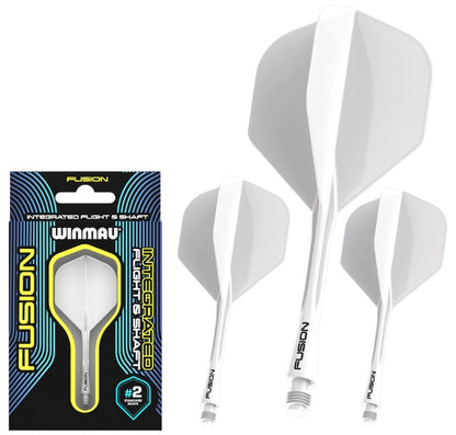 Winmau Fusion Flight Shaft System No2 - Weiß