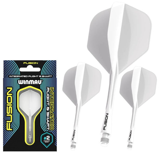Winmau Fusion Flight Shaft System No2 - Weiß