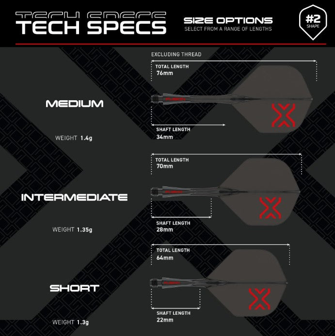 Winmau Fusion Flight Shaft System No2 - Gelb